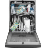 GE® ENERGY STAR® Front Control with Plastic Interior Dishwasher with Sanitize Cycle & Dry Boost