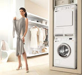 European Standard Capacity W3037 Washing Machine - White enamel Large Capacity