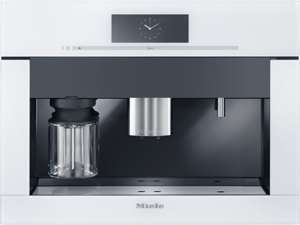 24" CVA 6805 brws Brilliant White Plumbed Built-in Coffee System