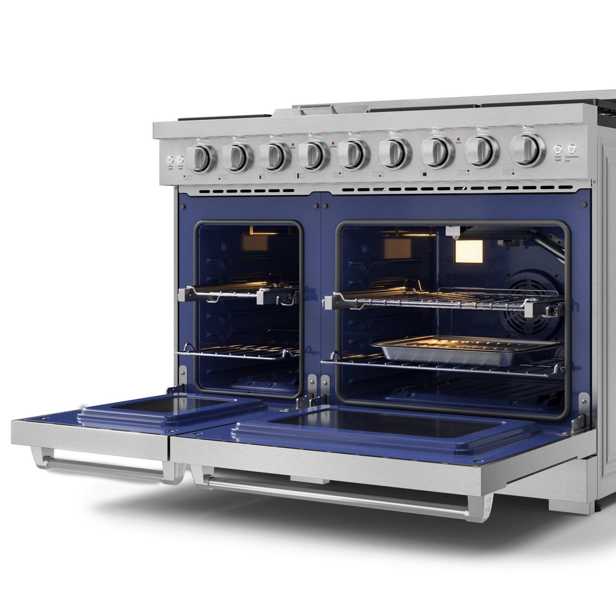 48 Inch Professional Gas Range With Pro-style Knobs In Stainless Steel  Gordon Ramsay Series