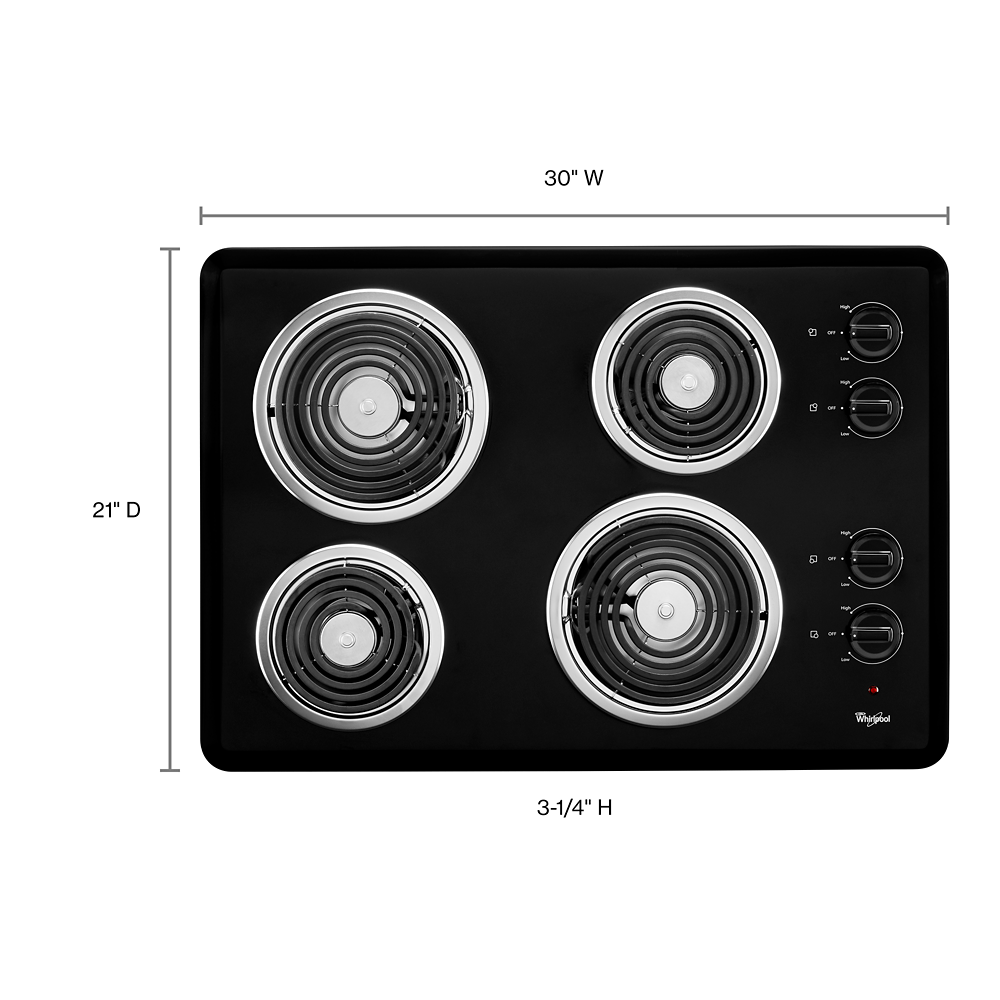 30" WHR COIL CT BLACK
