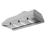 Outdoor Custom Insert for a 48" Wide Custom Hood, 1200 CFM, LED Lights, Pro Baffle Filters