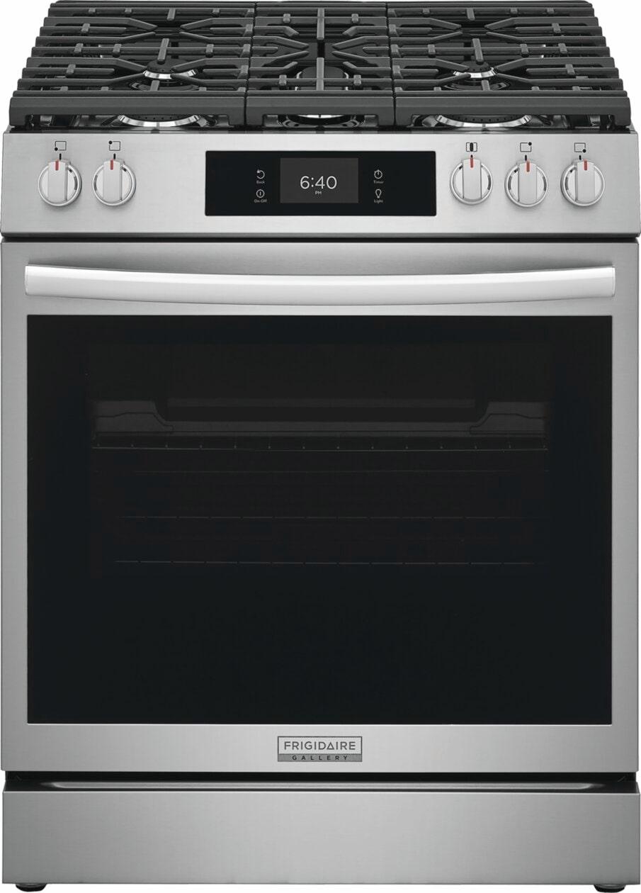 30" Front Control Gas Range with Stone-Baked Pizza
