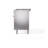 ILVE UN60FQNMPSSP Nostalgie II Noblesse 60 inch Dual Fuel Range (9 Sealed Burners + Griddle, Natural Gas, Solid Door, Stainless Steel, Copper)