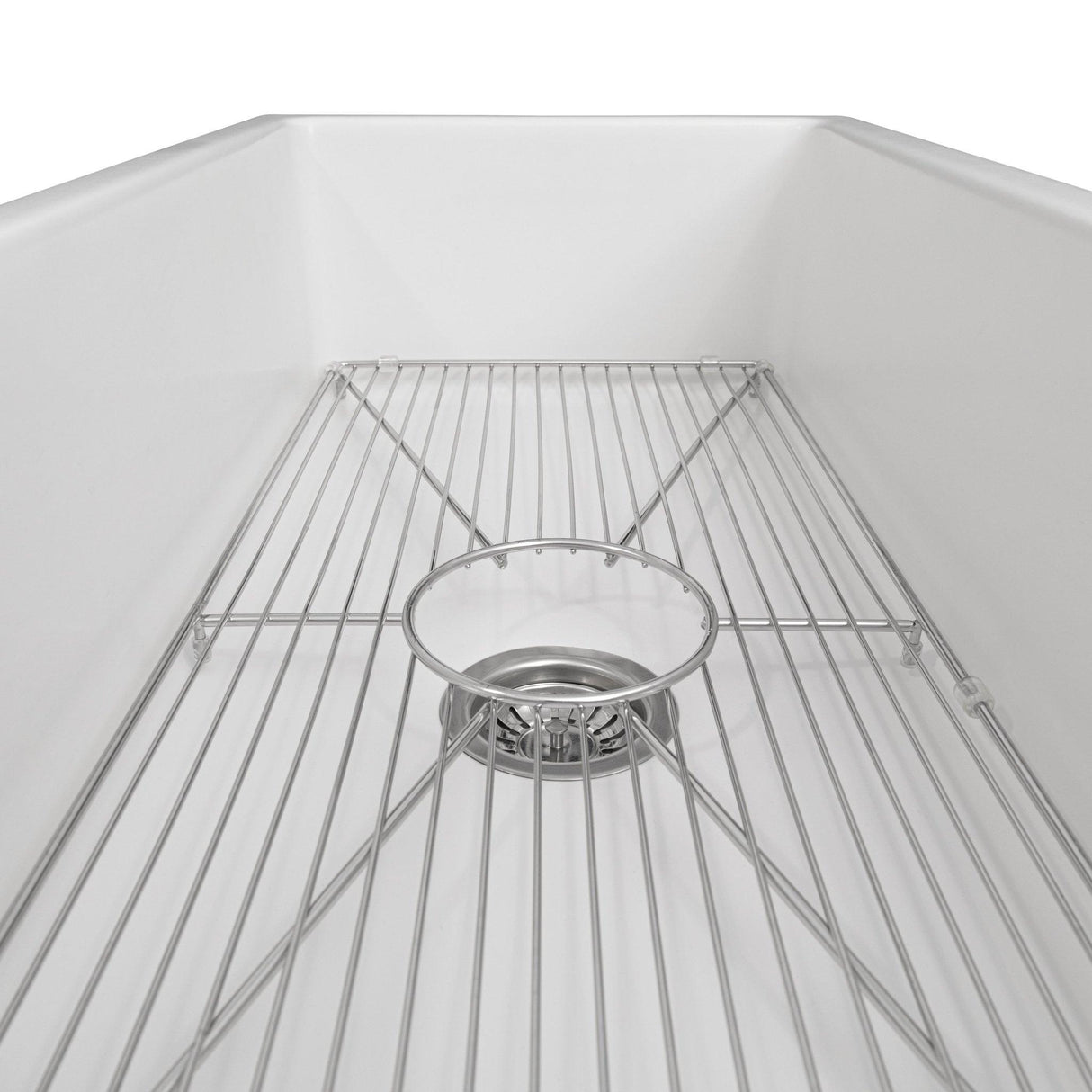 ZLINE 36" Venice Farmhouse Reversible Fireclay Sink (FRC5122) [Color: White Gloss]
