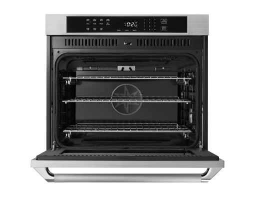 30" Single Wall Oven, Silver Stainless Steel with Pro Style Handle