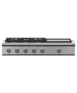 48" Series 9 5 Burner Gas with Griddle Rangetop