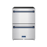 24 Inch Undercounter Built-in / Freestanding Drawer Freezer - Stainless Steel/blue  Gordon Ramsay Series