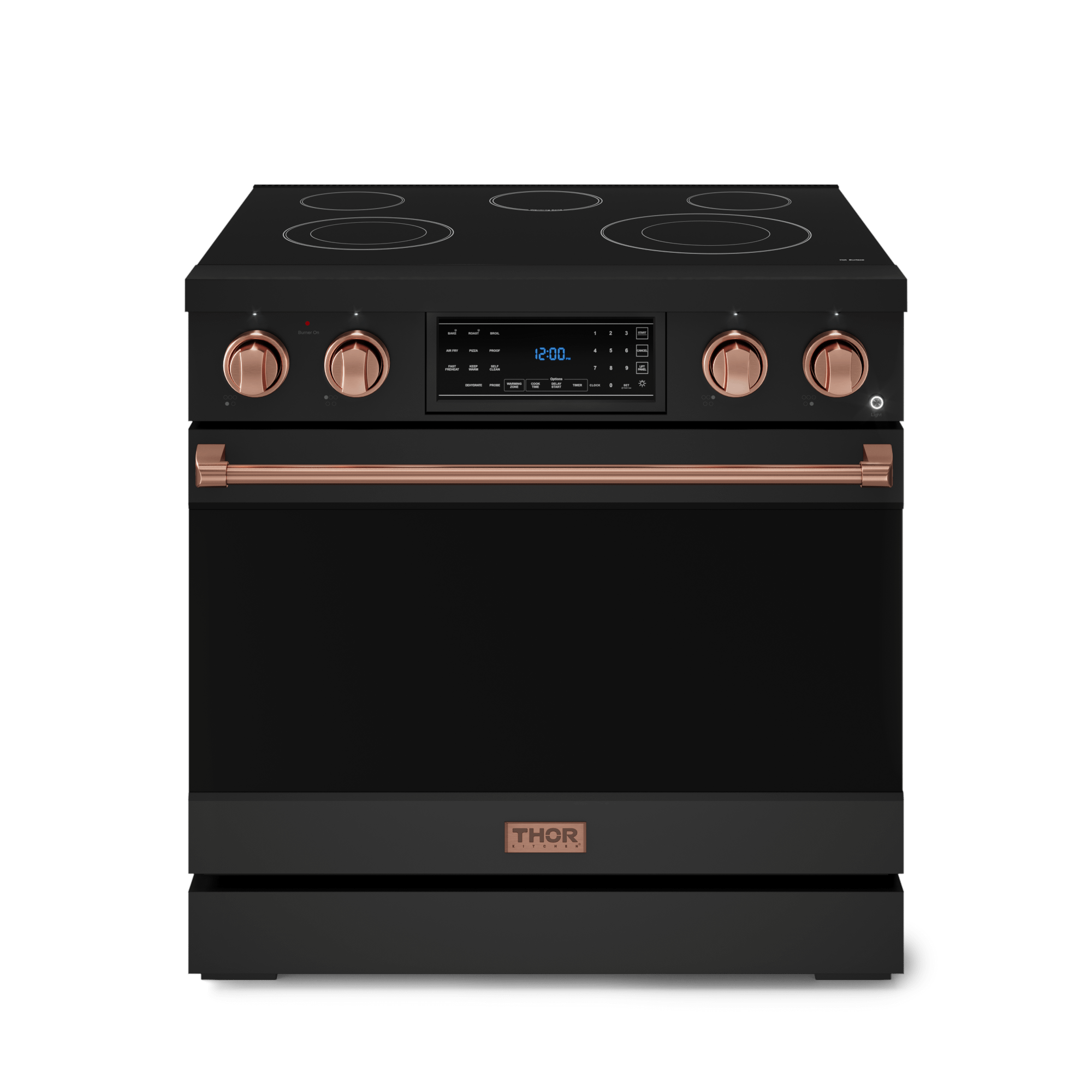 36 Inch Professional Electric Range With Tilt Panel Touch Control In Black/rose Gold  Gordon Ramsay Series