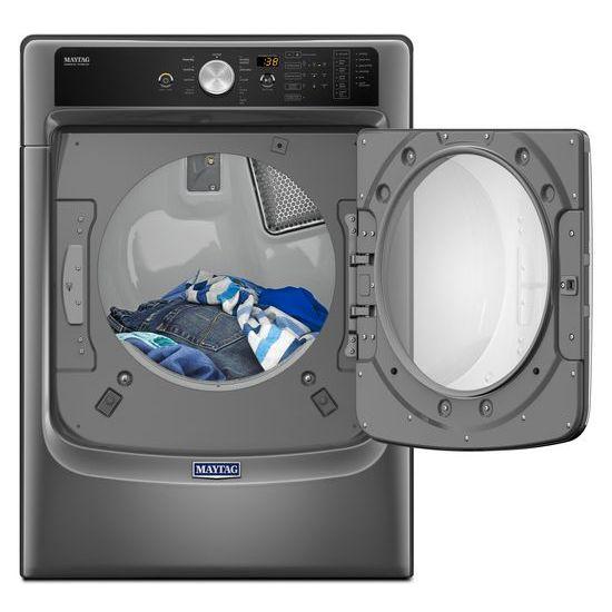 Maytag® Large Capacity Gas Dryer with Refresh Cycle with Steam and PowerDry System ? 7.4 cu. ft. - Metallic Slate