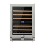 24 Inch Dual Zone Indoor/outdoor Wine Cooler, 46 Wine Bottle Capacity