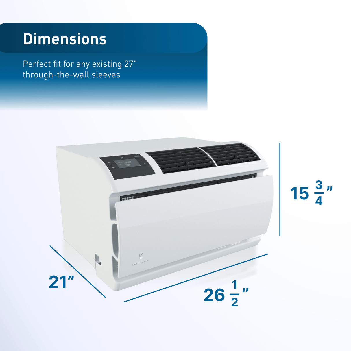 Friedrich WallMaster Inverter 14,000 BTU 230V Smart Through-the-Wall Air Conditioner with Heat Pump