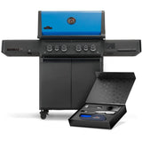 50thAnniversary Edition Prestige 500 Includes Commemorative Cover, Apron and Tool Set , Natural Gas, Black and Blue
