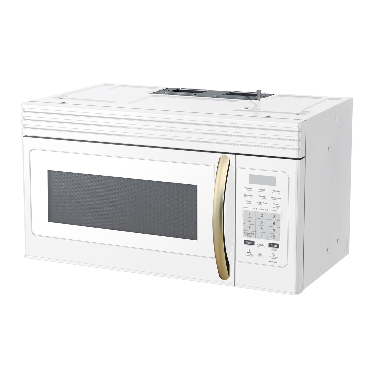 Forno Scalo 30-Inch Over the Range Microwave, White - 1.6 cu.ft, 300 CFM Vent, Touch Control, LED Light