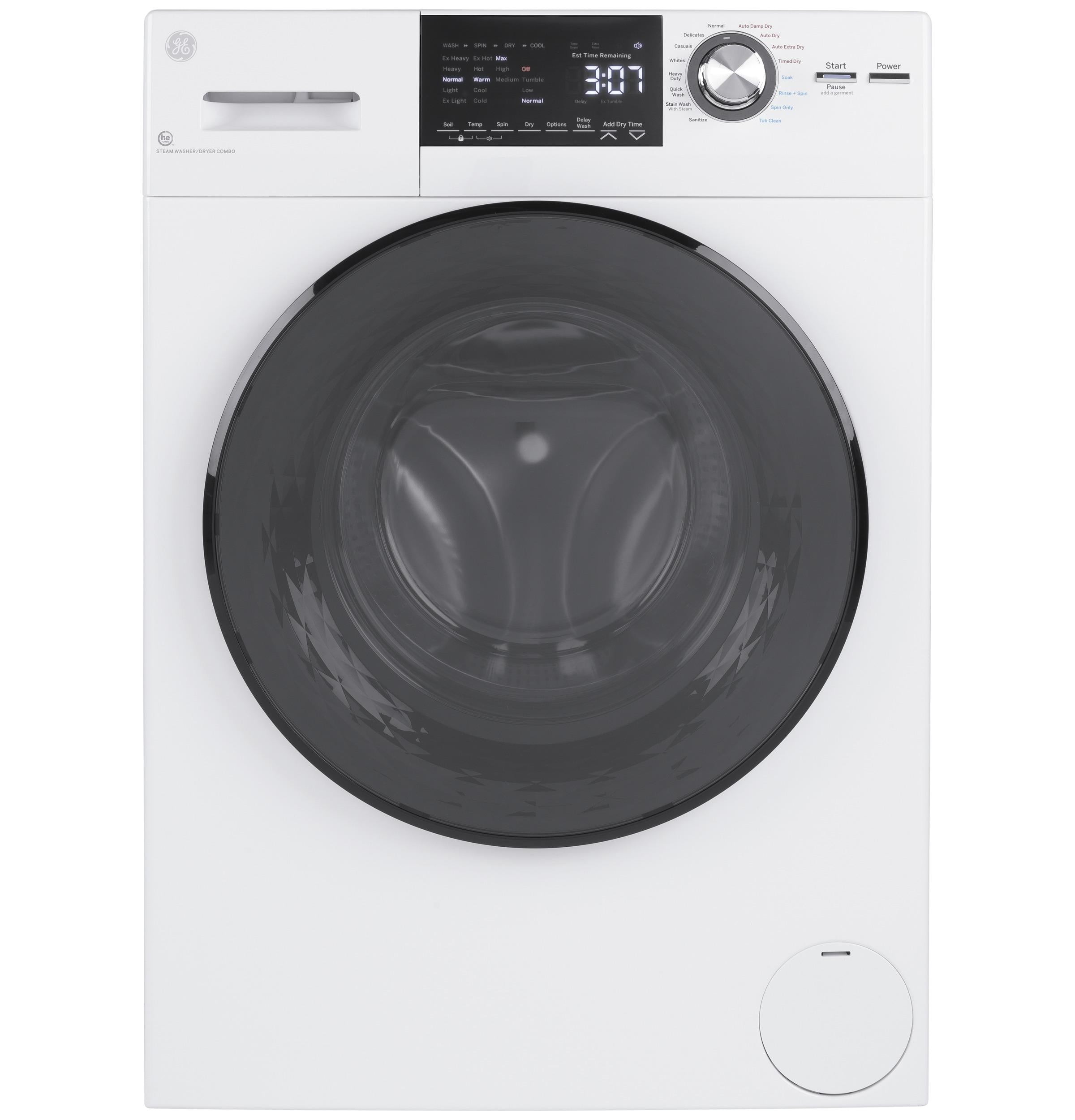 GE 24 2.4 cu. ft.Capacity Front Load Washer Condenser Dryer Combo