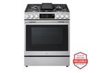6.3 cu ft. Smart Gas Slide-In Range with InstaView®, ProBake Convection®, and Air Fry