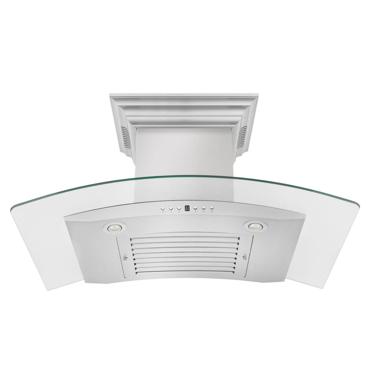 ZLINE Wall Mount Range Hood in Stainless Steel with Built-in CrownSound™ Bluetooth Speakers (KN4CRN-BT) [Size: 42 Inch]