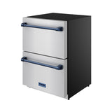 24 Inch Undercounter Built-in / Freestanding Drawer Freezer - Stainless Steel/blue  Gordon Ramsay Series