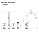 ZLINE Mona Kitchen Faucet in Chrome (MNA-KF-CH)