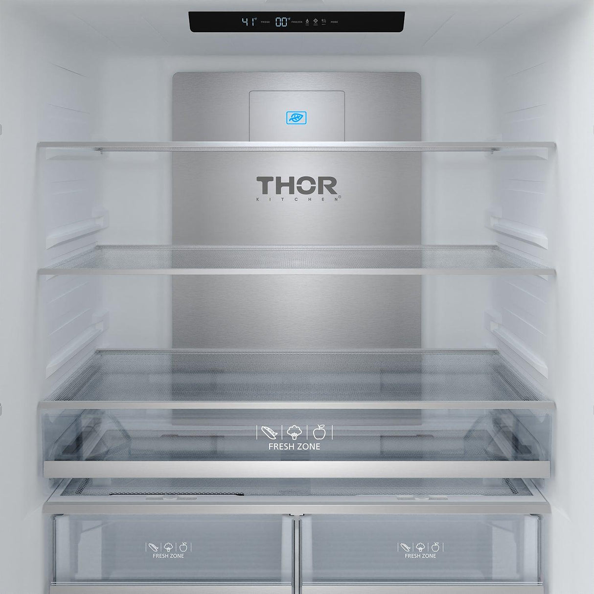 36 Inch French Door Counter Depth Refrigerator With Ice Maker - White/rose Gold  Gordon Ramsay Series