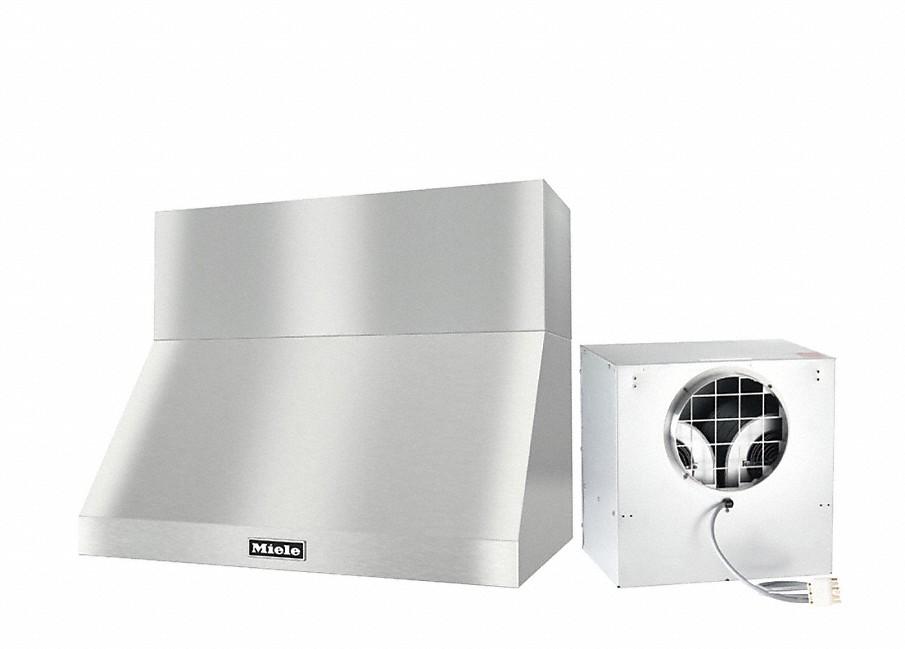 DAR 1230 Set 19 Wall-Mounted Range Hood with Extraction Mode with external XXL motor including 12" chimney cover.