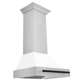 ZLINE 30 in. Autograph Edition Stainless Steel Range Hood with White Matte Shell and Accents (8654STZ-WM30) [Color: Matte Black]