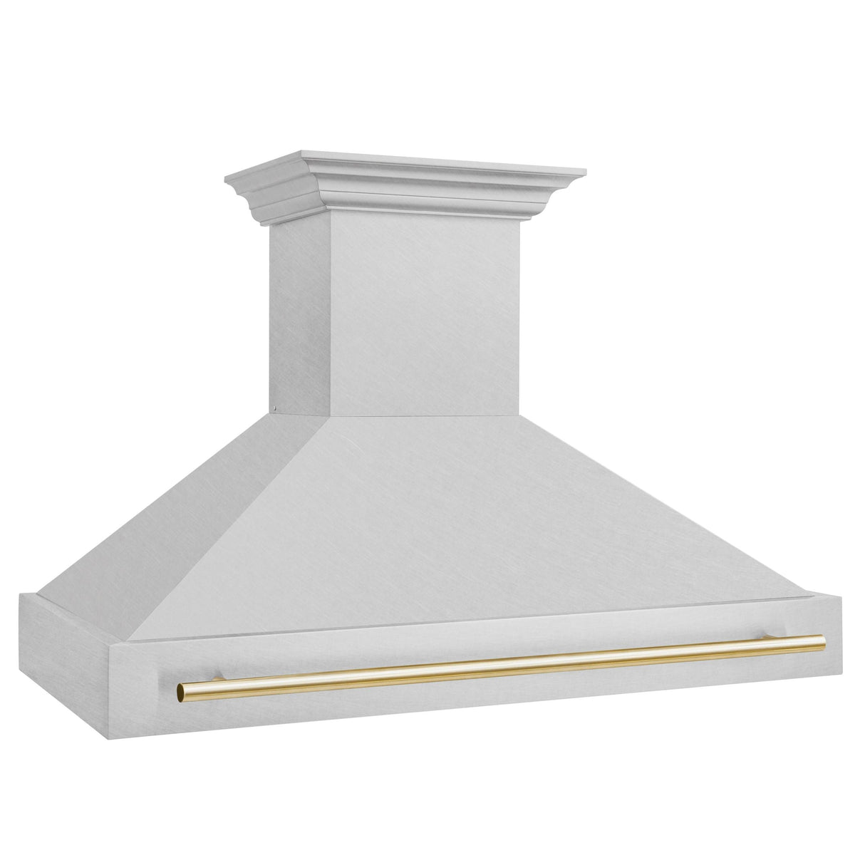 48 in. ZLINE Autograph Edition DuraSnow Stainless Steel Range Hood with DuraSnow Stainless Steel Shell (8654SNZ-48) [Color: Gold]