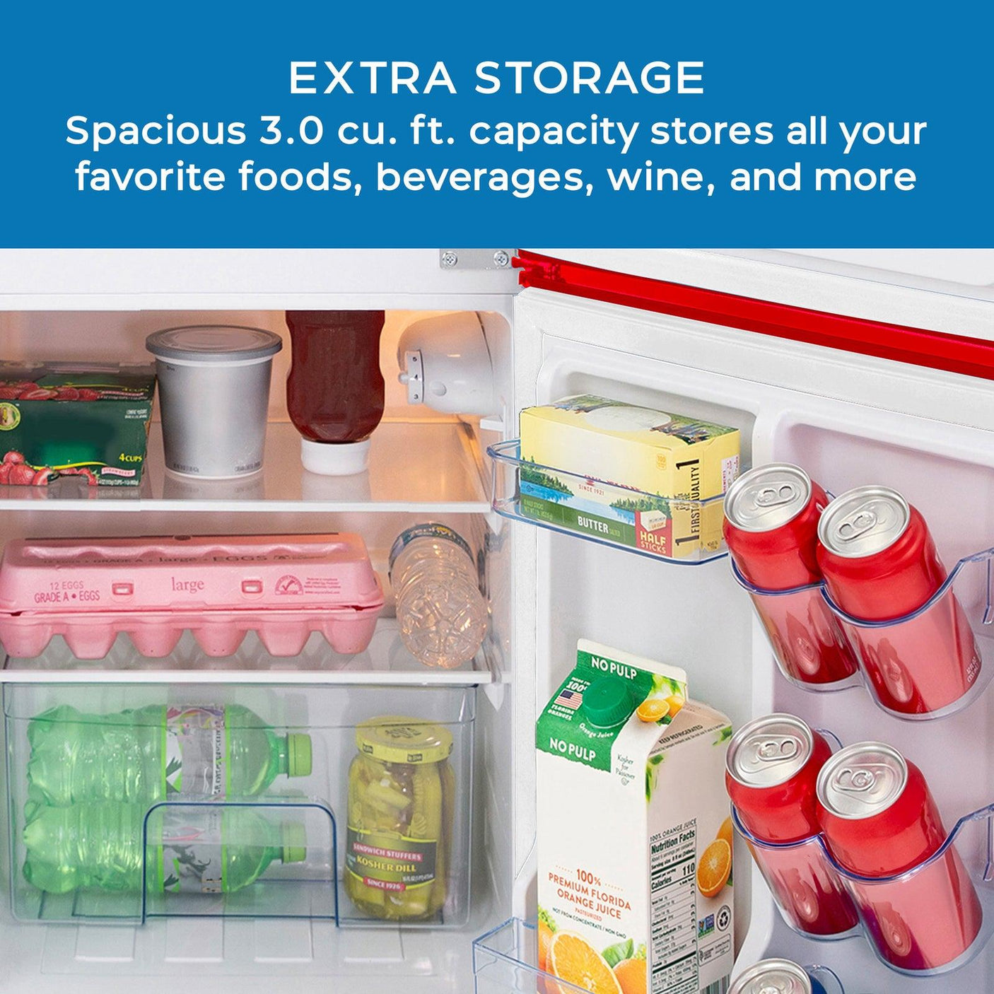 Avanti 3.1 Cu. Ft. Retro Compact Refrigerator - Black