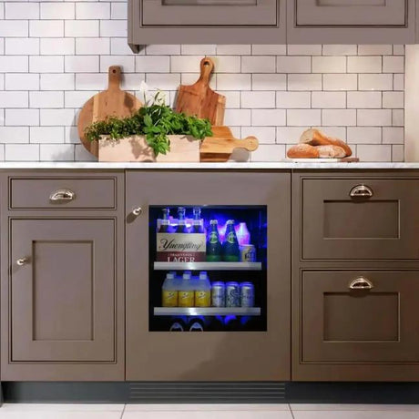 24" Designer Undercounter ADA Height Beverage Center - Panel Ready