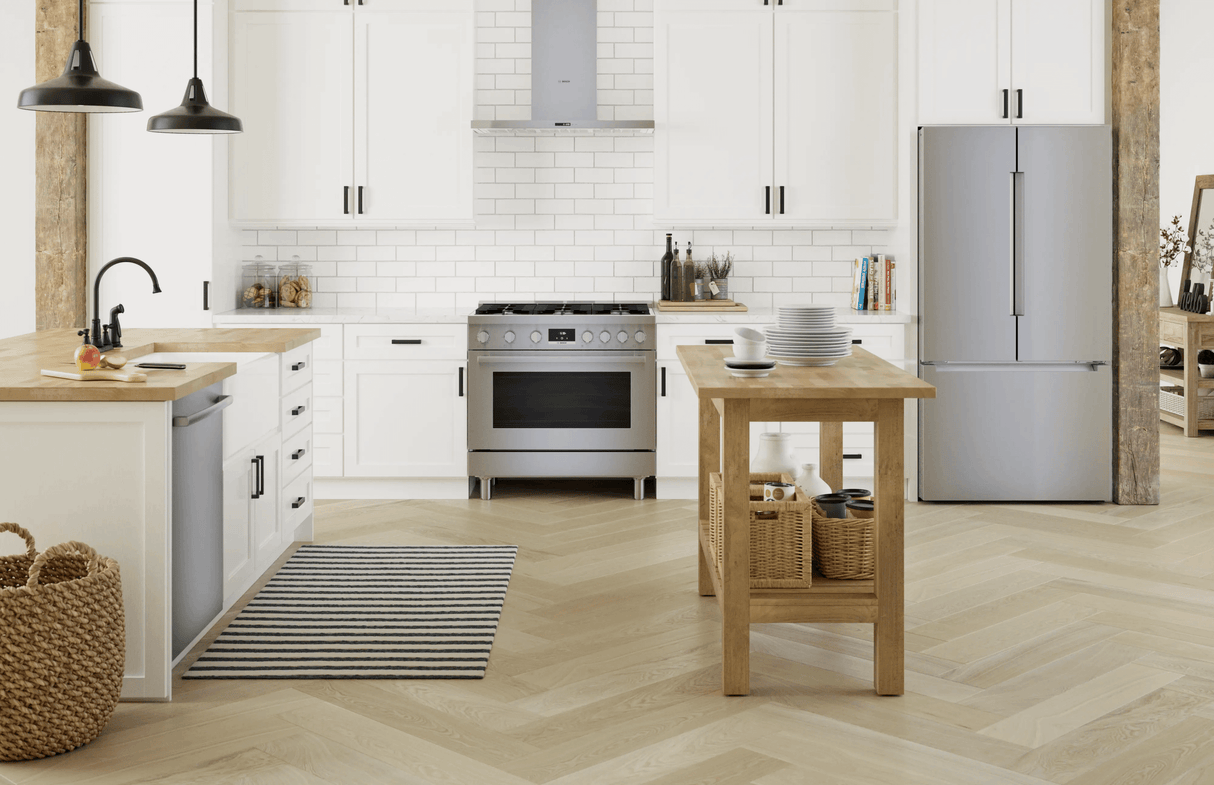 800 Series French Door Bottom Mount Refrigerator 36" Stainless steel (with anti-fingerprint), Total No Frost