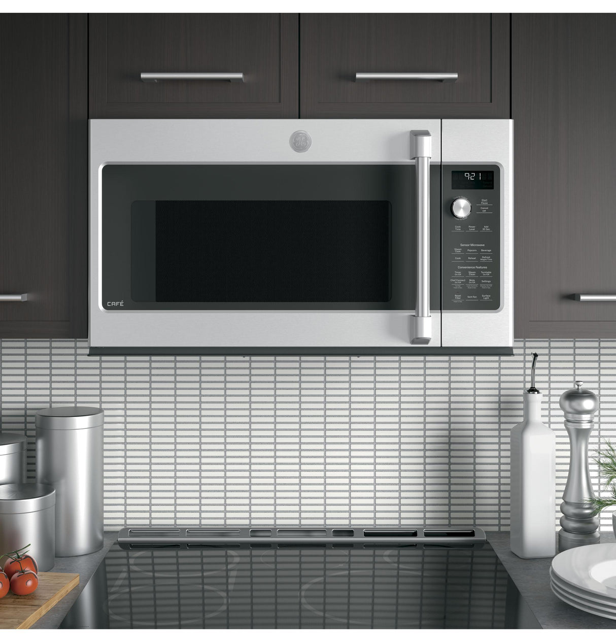 GE Cafe™ Series 2.1 Cu. Ft. Over-the-Range Microwave Oven