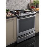 GE® 30" Slide-In Electric Convection Range