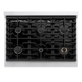 ZLINE 36 in. Paramount Gas Rangetop with 6 Burners and Porcelain Cooktop in DuraSnow' Stainless Steel (SRTS-36)
