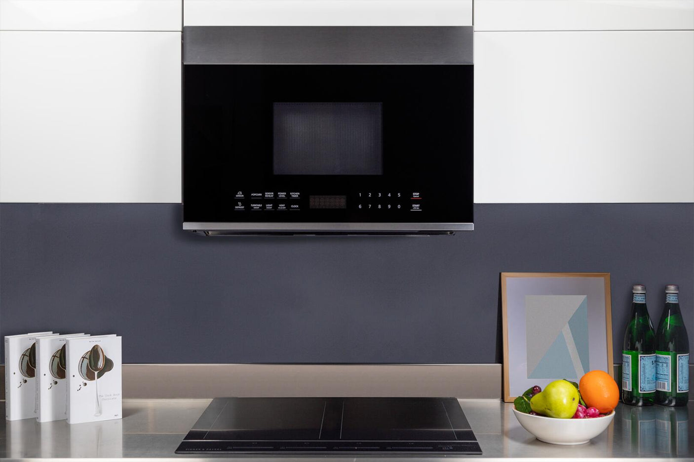 F2413MV5SS 24" Over the Range Microwave with 1.3 cu. ft. Capacity, 1000 Watt Cooking Power, Sensor Cooking, 10 Power Levels, Auto Cooking Menu, LED Cooktop Light, Child Lock, in Stainless Steel