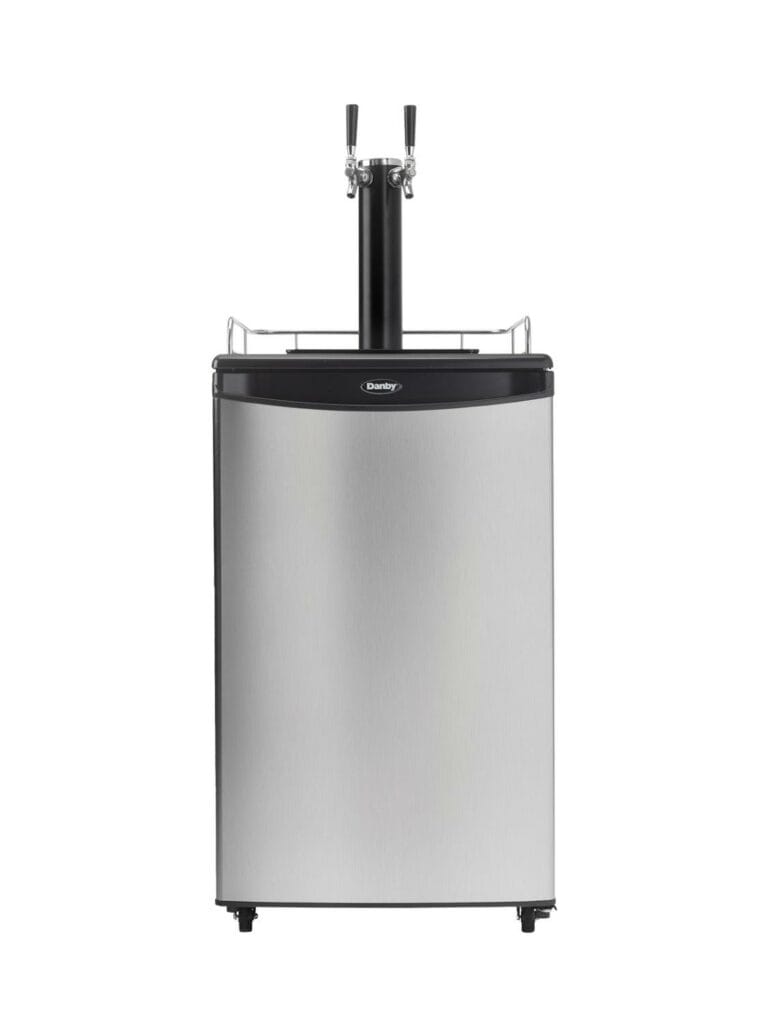 Danby 5.4 cu. ft. Dual-Tap Keg Cooler in Stainless Steel Look