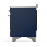 ILVE UMIB48NR3MBC Majestic III 48 inch Induction Range with 6 Elements, 5.02 cu. ft. Total Oven Capacity (Triple Glass Door, Midnight Blue, Chrome)