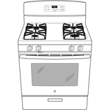 GE® 30" Free-Standing Gas Range