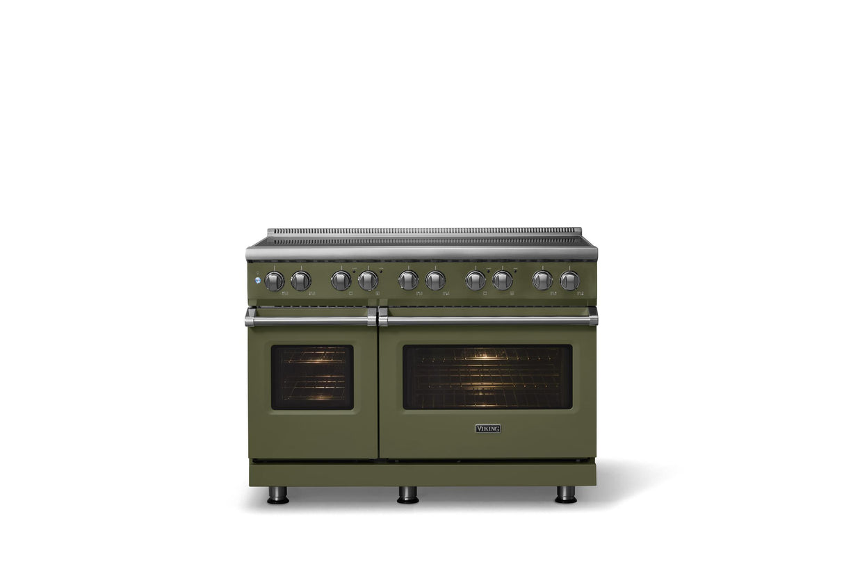 48"W. Induction Range (Finish: Martini, Trim: Polished Chrome)