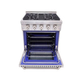 30 Inch Professional Dual Fuel Range In Stainless Steel