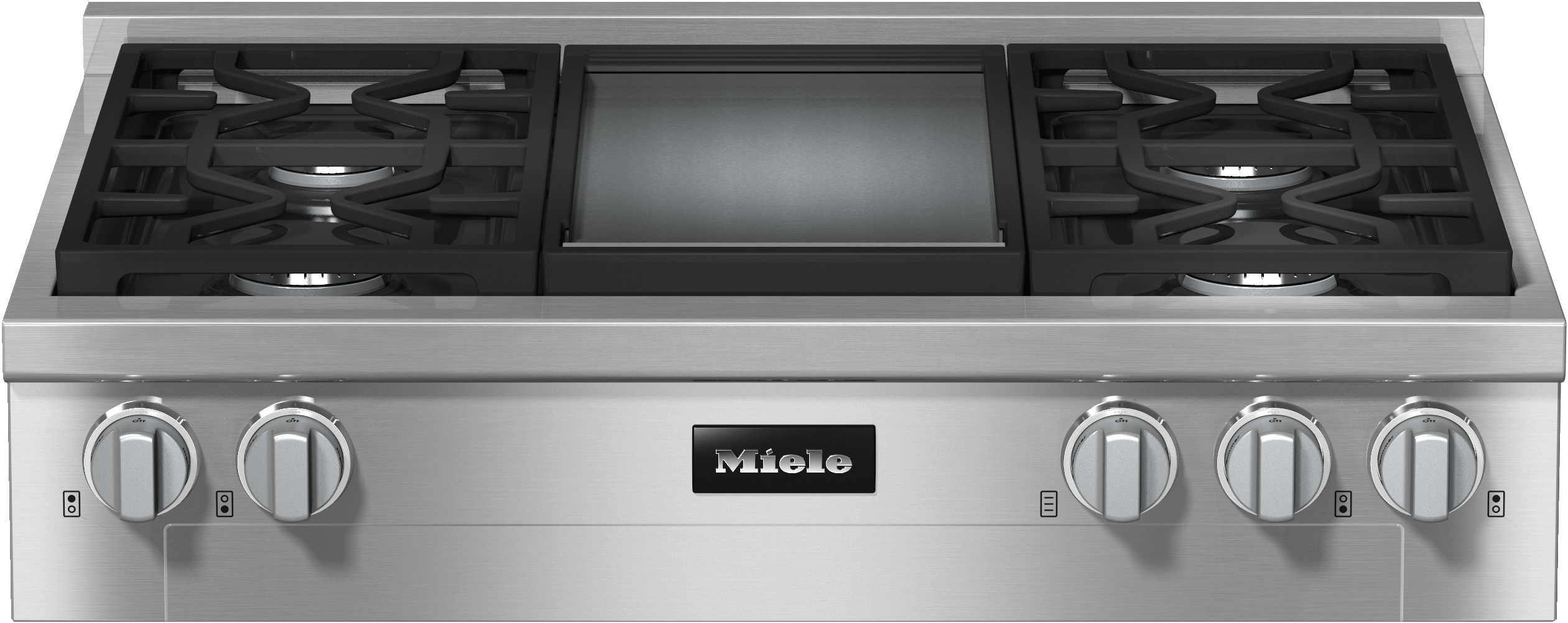 KMR 1136-3 G GD EDST/CLST - 36-inch Range Top with 4 burners and griddle plate for flexibility and high performance