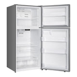 Verona VEFTF3018RSL 30 inch Top Freezer Refrigerator with 18.1 cu. ft. Total Capacity, LED Lighting, Reversible Doors, Gallon Door Storage, Recessed Handle, Energy Star (Stainless Steel Look)
