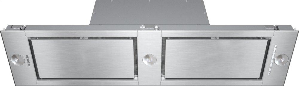 DA 2628 Stainless steel - Insert ventilation hood with energy-efficient LED lighting and backlit controls for easy use.