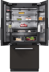 KFMC 3642 FD Compatible with furniture fronts - MasterCool FrenchDoor MasterFresh Pro  AirClean System  IceMaker  Water dispenser  ColdSteel