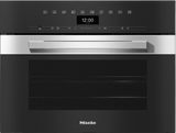 DGC 7440 AM Clean Touch Steel - 24" Compact Combi-Steam Oven XL for steam cooking, baking, roasting with networking + BrilliantLight.