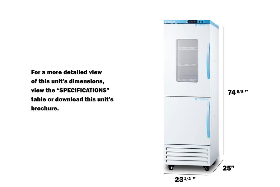 24" Wide Performance Series All-refrigerator/all-freezer Combination