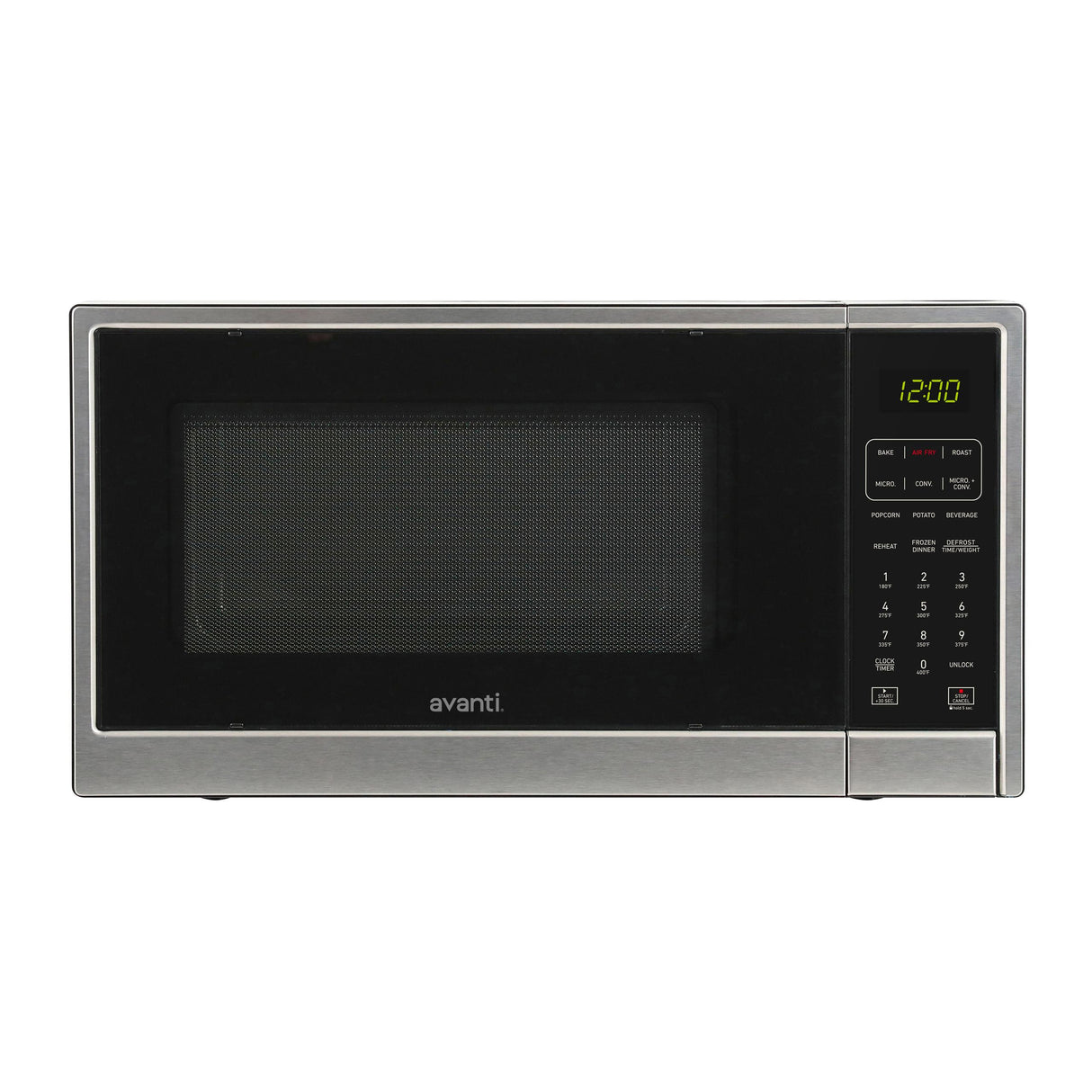 Avanti Microwave Air Fry, Convection Oven 3-in-1, 1.3 cu. ft. Capacity, in Black/Stainless Steel (MTAF130K3S)