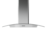 Brisas Curved Glass Chim. Wall, 36" G, 600 CFM, ACT, LED