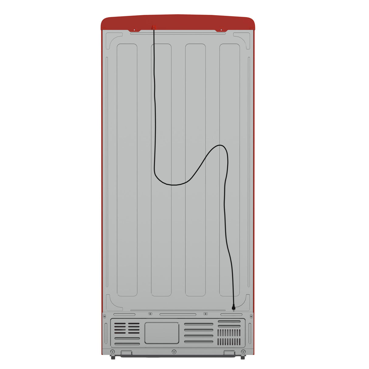 Forno Luigi 33-Inch French Door Refrigerator, 18 cu.ft, Red Finish, Handle-Free Design, ENERGY STAR Certified