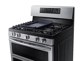 5.8 cu ft. Smart Freestanding Gas Range with Flex Duo™ & Dual Door in Stainless Steel