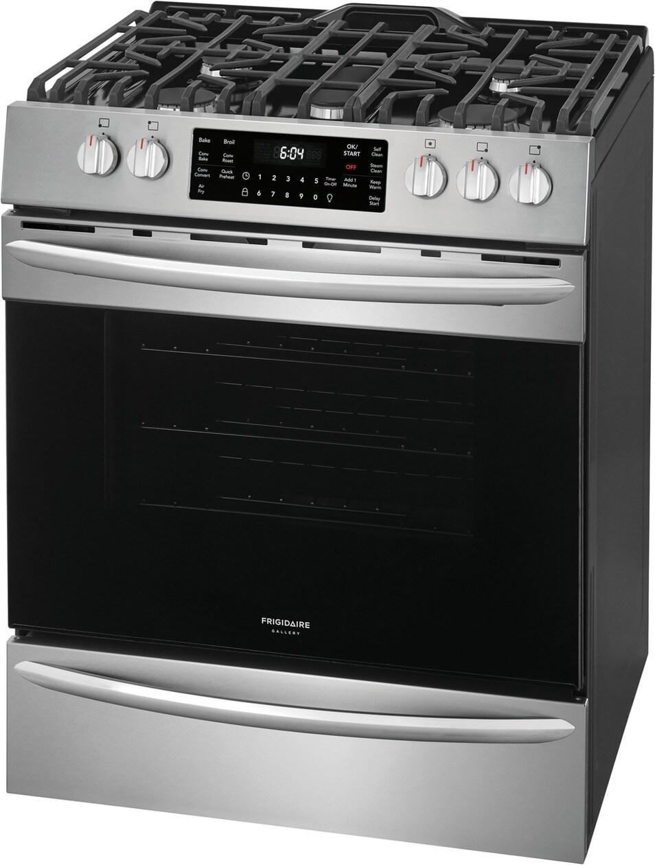 Frigidaire Gallery 30" Front Control Gas Range with Air Fry